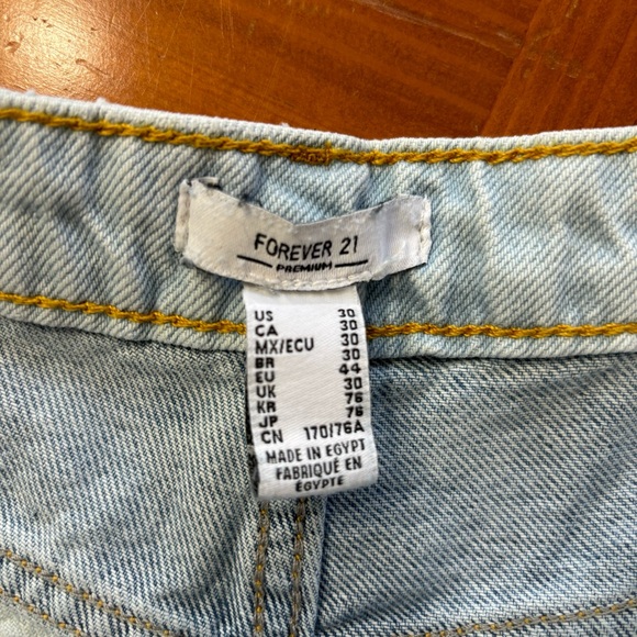 NWT Forever 21 Color-blocked Women’s Low Rise Wide Leg Jeans Size 30 - Picture 9 of 16